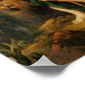 Oedipus en de Sphinx van Gustave Moreau Poster (Hoek)