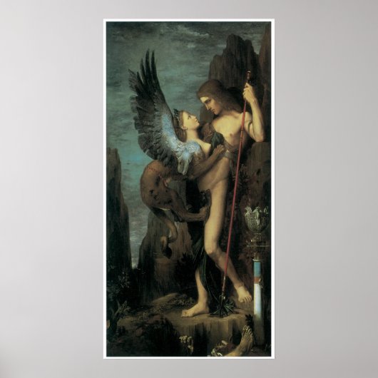 Oedipus en Sphinx Poster (Voorkant)