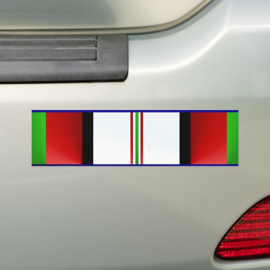 OEF Afghanistan Veteran Ribbon Bumpersticker (Op auto)