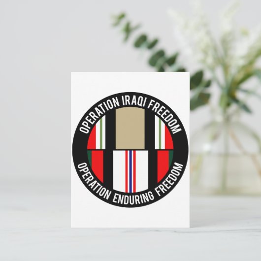 OEF - OIF BRIEFKAART (Staand voorkant)