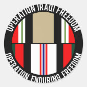 OEF - OIF RONDE STICKER (Voorkant)