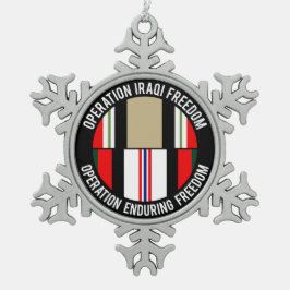 OEF - OIF TIN SNEEUWVLOK ORNAMENT