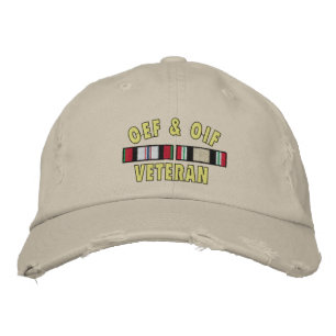OEF & OIF Vet Geborduurd Honkbal Pet