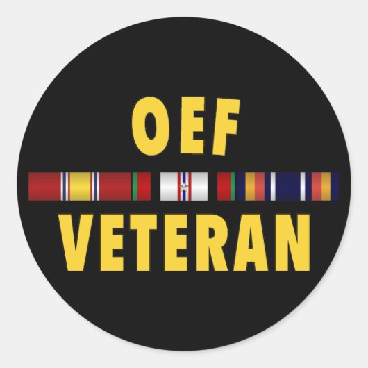 OEF Vet-Sticker Ronde Sticker (Voorkant)