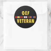 OEF Vet-Sticker Ronde Sticker (Tas)
