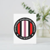 OEF Veteran Briefkaart (Staand voorkant)