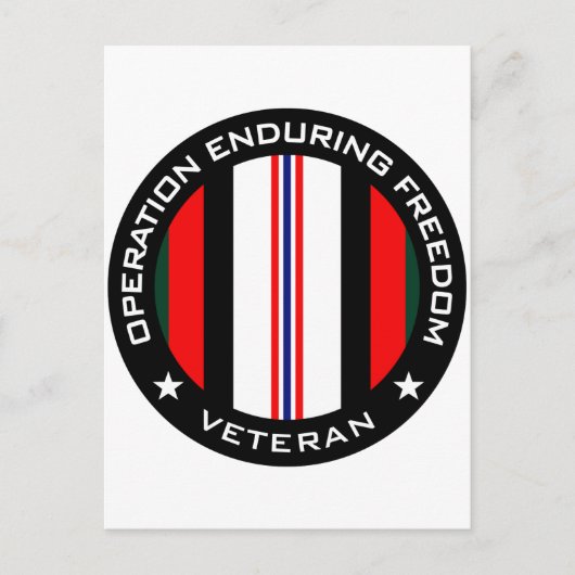 OEF Veteran Briefkaart (Voorkant)