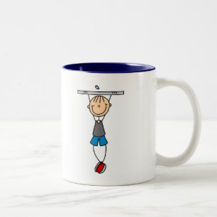 Oefen Chin Ups T-shirts en cadeaus Tweekleurige Koffiemok