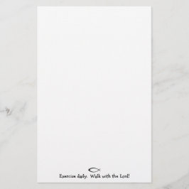 Oefen dagelijks uit. Loop met het Briefpapier van