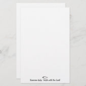 Oefen dagelijks uit. Loop met het Briefpapier van (Voorkant / Achterkant)