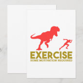 Oefen enige vereiste motivatie uit bedankkaart (Voorkant / Achterkant)