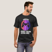 Oefen Extra Levens Game Controller Retro Gamer T-shirt (Voorkant volledig)