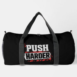 Oefen Harder Vintage Gym Motivatie Plunjezak