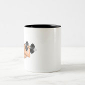 Oefen het brein uit tweekleurige koffiemok (Center)