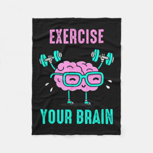 Oefen je hersenen Trainen Je hersenen Grafiek Graf Fleece Deken
