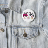 Oefen Moederlijkheid Mindful Moeder Citaat Kunst Ronde Button 5,7 Cm (In situ)