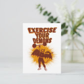 Oefen uw demonen verticaal briefkaart (Staand voorkant)