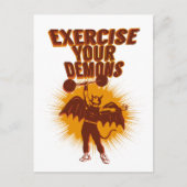 Oefen uw demonen verticaal briefkaart (Voorkant)