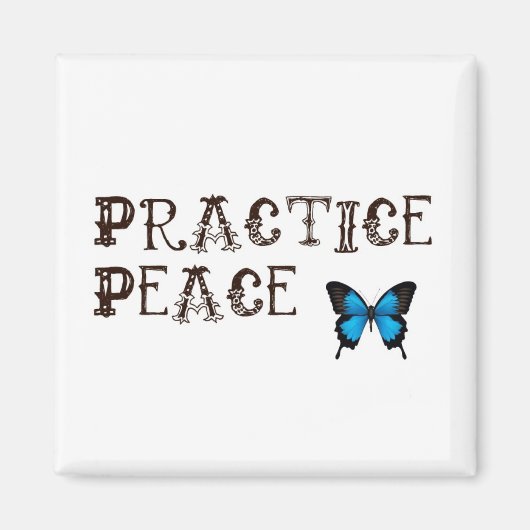 Oefen Vredesmagneet Magneet (Voorkant)