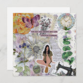 Oefen vriendelijkheid plat Wenskaart (Voorkant / Achterkant)