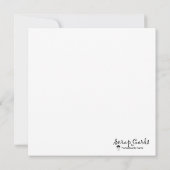 Oefen vriendelijkheid plat Wenskaart (Achterkant)