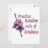 Oefen willekeurige daden van vriendelijkheid briefkaart (Voorkant / Achterkant)