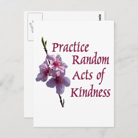 Oefen willekeurige daden van vriendelijkheid briefkaart (Voorkant / Achterkant)