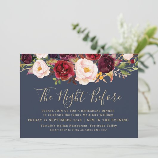 Oefenavond Eetkamer Uitnodiging - The Lucy Suite (Staand voorkant)