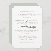 Oefenavondeten Simple Minimalist Modern Gebladerte Kaart (Voorkant / Achterkant)