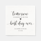 Oefenavondmaal Morgen Beste Dag Ooit Servetten (Voorkant)