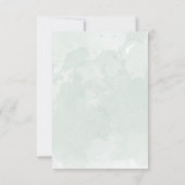 Oefendiner Salie Groene Eucalyptus Uitnodiging (Achterkant)