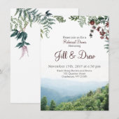 Oefendiner Uitnodiging - Herfst Bruiloft (Voorkant / Achterkant)