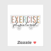 Oefenfysioloog, Oefenfysiologie Geschenken Sticker (Vel)