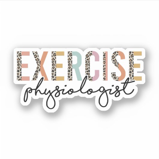 Oefenfysioloog, Oefenfysiologie Geschenken Sticker (Voorkant)