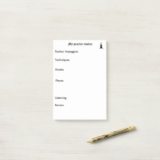 Oefenherinnering Post-it® Notes (Op bureau)