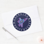 Oefening Agile Saber 6 stickerblad Ronde Sticker (Envelop)