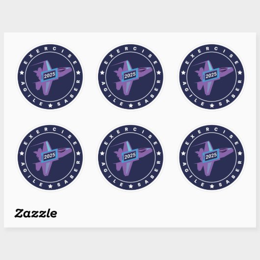 Oefening Agile Saber 6 stickerblad Ronde Sticker (Vel)