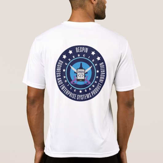 Oefening Agile Saber BESPIN Performance T-shirt (Achterkant)