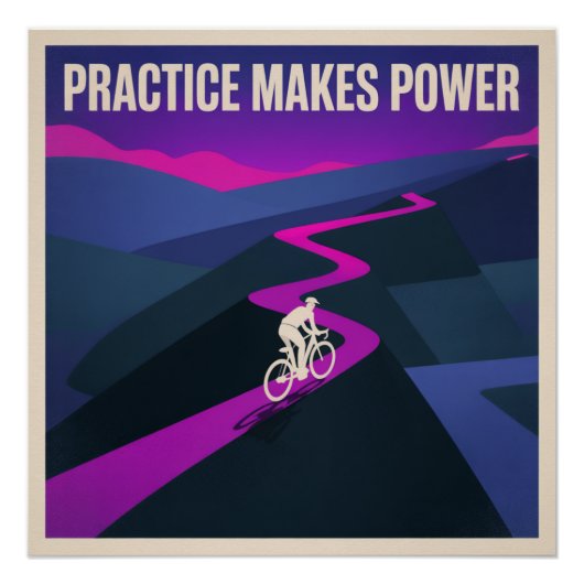 Oefening Baart Macht Perfect Poster (Voorkant)