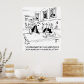 Oefening Cartoon 5311 Poster (Keuken)