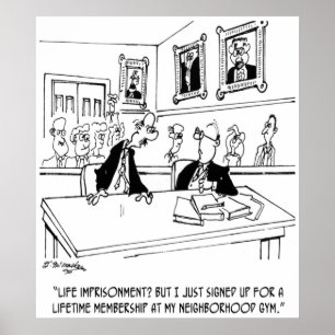 Oefening Cartoon 5311 Poster