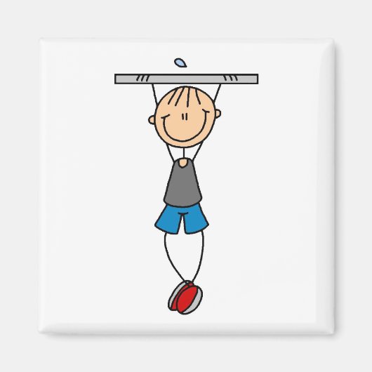Oefening Chin Ups Tshirts en geschenken Magneet (Voorkant)