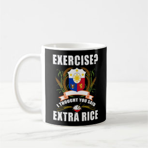 Oefening die ik dacht dat je Extra Rijst Filipijne Koffiemok