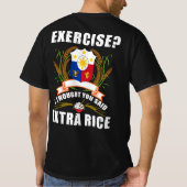 Oefening die ik dacht dat je zei: Extra Rijst Fili T-shirt (Achterkant)