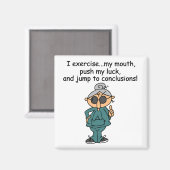 Oefening, Duw, de Humor van de Sprong Magneet (Voorkant / Achterkant)