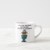 Oefening, duwen, pompHumor Espresso Kop (Rechts)