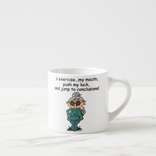 Oefening, duwen, pompHumor Espresso Kop (Rechts)