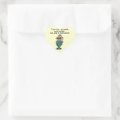 Oefening, duwen, pompHumor Hart Sticker (Tas)