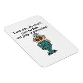 Oefening, duwen, pompHumor Magneet (Rechterzijde)