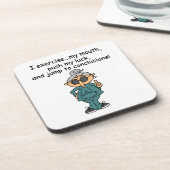 Oefening, duwen, pompHumor Onderzetter (Linkerzijde)